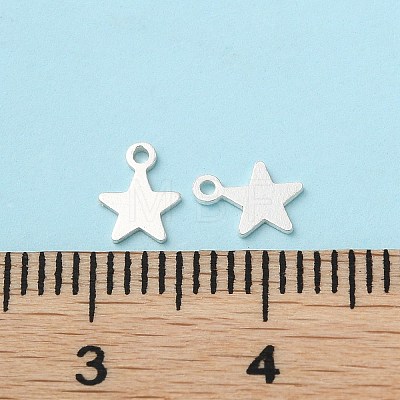 925 Sterling Silver Star Chain Extender Drops STER-P053-03S-1