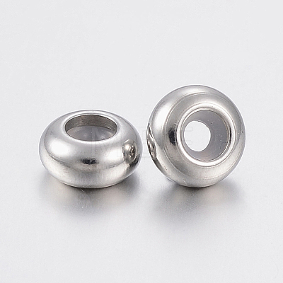 202 Stainless Steel Beads STAS-F148-6mm-07P-1