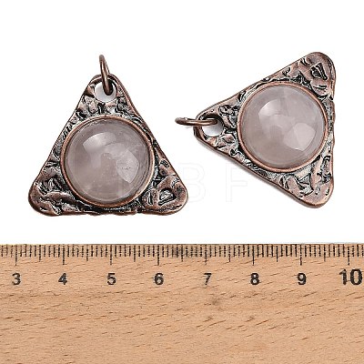 Natural Rose Quartz Pendants GG-CBACC2B-04R-04-1