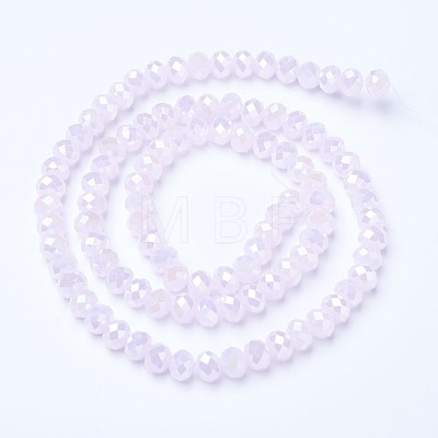 Electroplate Glass Beads Strands EGLA-A034-J8mm-B04-1