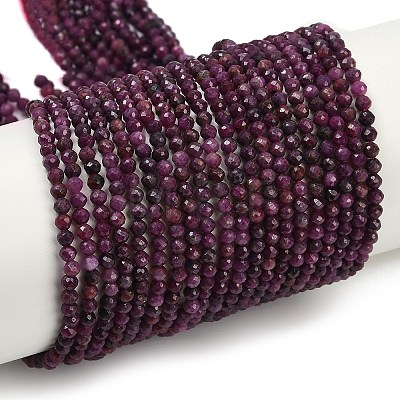 Natural Ruby Beads Strands G-C181-B06-01-1