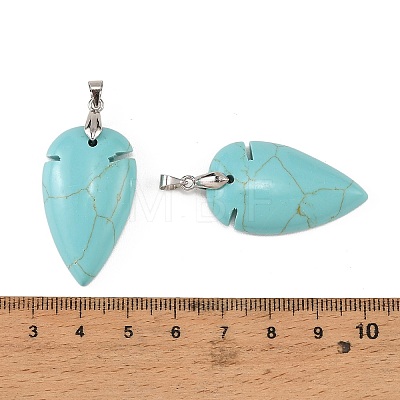 Synthetic Turquoise Pendants G-H359-04P-02-1