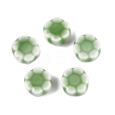 Vintage Handmade Porcelain Beads PORC-N013-25-15-1