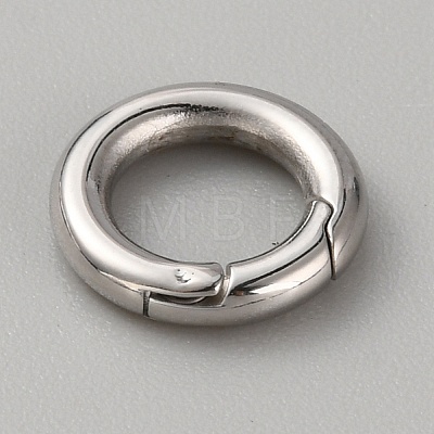316 Stainless Steel Spring Gate Rings STAS-WH0033-35A-1