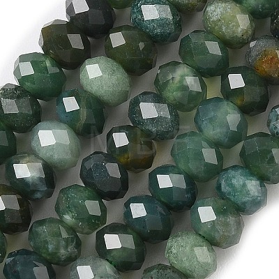 Natural Moss Agate Bead Strands G-D344-A11-1