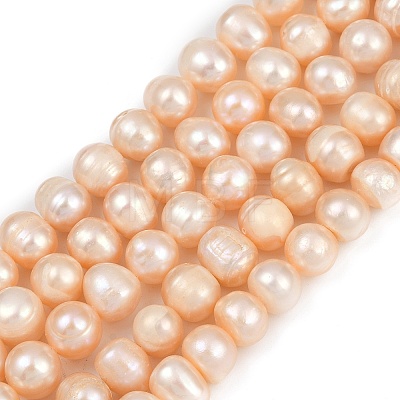 Natural Cultured Freshwater Pearl Beads Strands PEAR-I007-07Z-04B-1