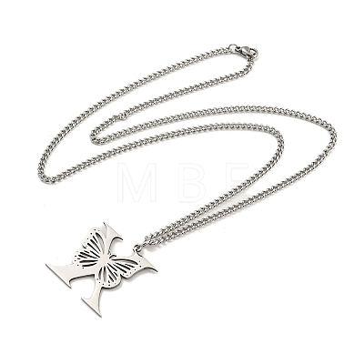 201 Stainless Steel Necklaces NJEW-Q336-01X-P-1