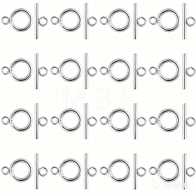 30Sets 304 Stainless Steel Toggle Clasps STAS-SC0021-29S-1