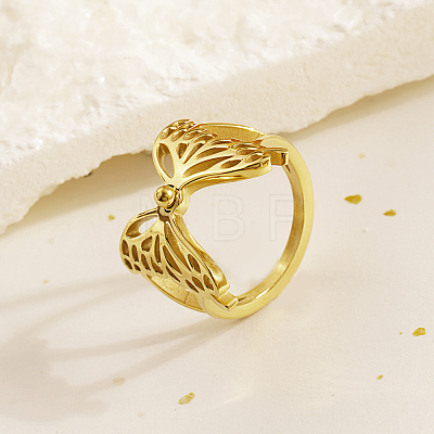 304 Stainless Steel Finger Rings for Women ON6968-10-1