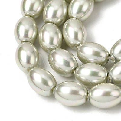 Electroplated Shell Pearl Beads Strands BSHE-B008-07A-1