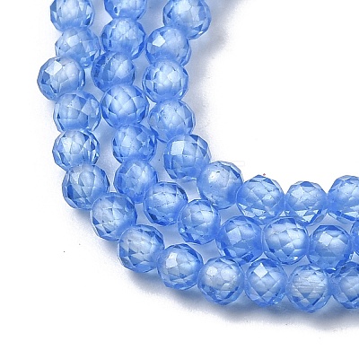 Cubic Zirconia Beads Strands G-G792-47-08B-1