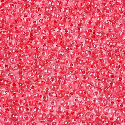 6/0 Transparent Inside Colours Glass Seed Round Beads X1-SEED-N006-004M-1