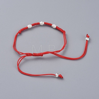 Adjustable Nylon Cord Braided Bead Bracelets BJEW-JB04976-02-1