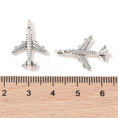 Tibetan Style Alloy Airliner Pendants X-TIBEB-A101638-AS-FF-1