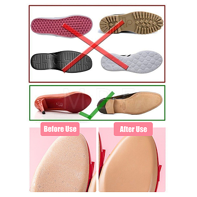 Shoe Repair Rubber Heel Replacement AJEW-WH0307-56-1