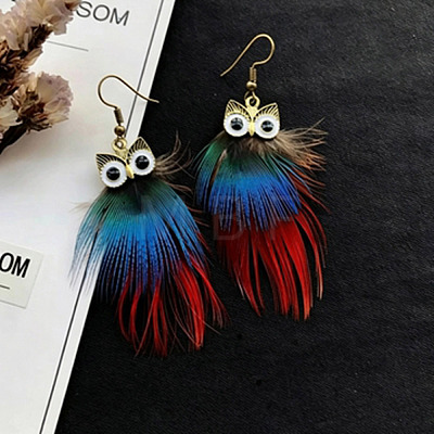 Alloy Enamel Dangle Earrings for Women WGBD3DC-04-1