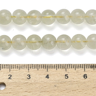 Natural Lemon Quartz(Heated) Beads Strands G-L642-B13-8mm-1
