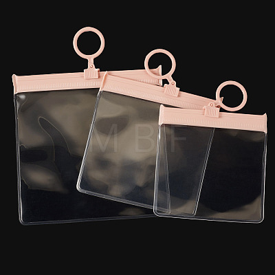 24Pcs 3 Styles Transparent EVA Resealable Bags with Rings ABAG-TA0002-25-1