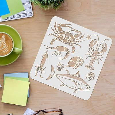 Plastic Reusable Drawing Painting Stencils Templates DIY-WH0172-496-1