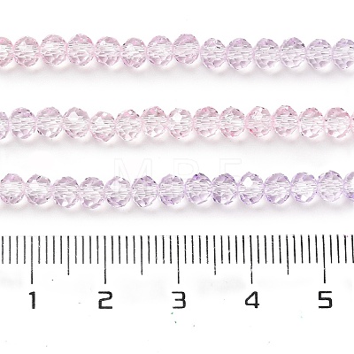 Transparent Painted Glass Beads Strands X1-DGLA-A034-T4mm-A05-1