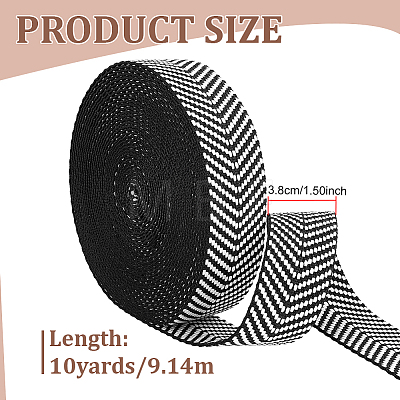 10 Yards Arrows Polycotton Ribbon OCOR-ME0001-71B-1