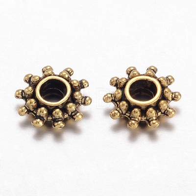 Tibetan Style Alloy Spacer Beads X-GLFH10384Y-NF-1