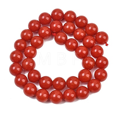 Natural Dyed White Jade Beads Strands GG-CBAEB22-B01-10mm-06-1