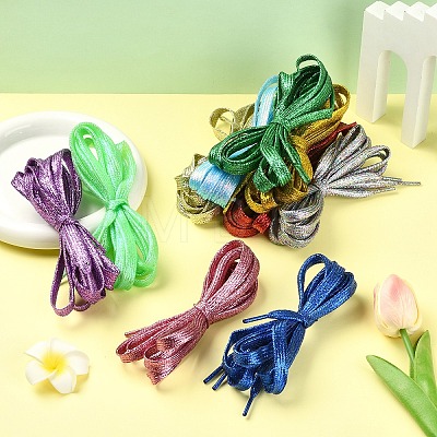 10 Pairs 10 Colors Polyester Cord Shoelace AJEW-YW0002-11-1