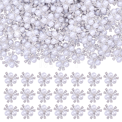 120Pcs Alloy Resin Cabochons ALRI-ME0001-04P-1