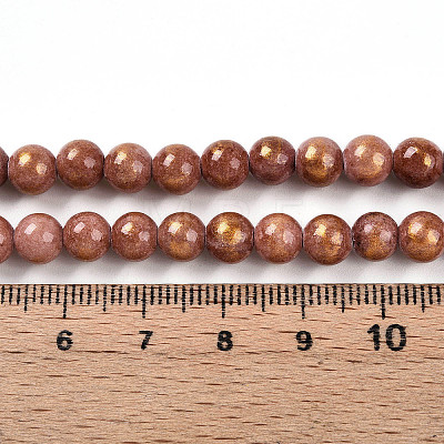 Natural Mashan Jade Beads Strands G-A255-A01-02F-1