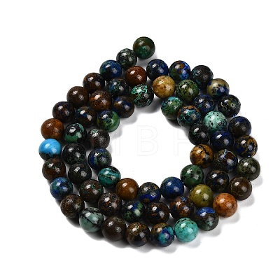 Natural Azurite Beads Strands G-P568-A02-01-1