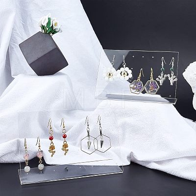 Acrylic Earring Displays EDIS-WH0013-04-1