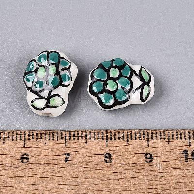 Handmade Porcelain Ceramic Beads PORC-Q005-08E-1