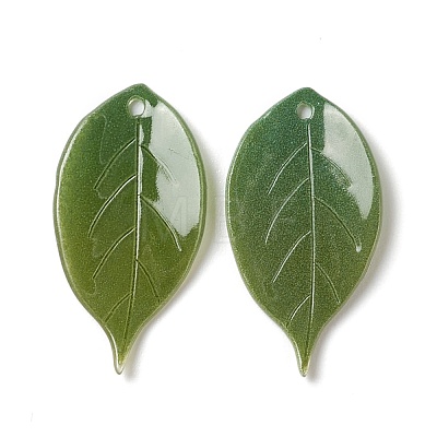 Opaque Resin Pendants RESI-L035-05-1