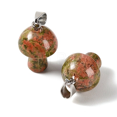 Natural Unakite Pendants GG-CBAA0EE-05P-01-1