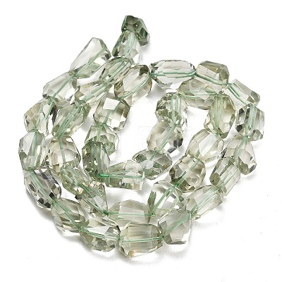 Natural Green Quartz Faceted Nugget Beads GG-CBA1668-C01-01-1