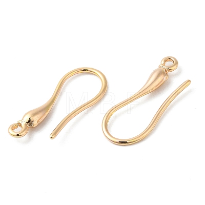 Brass Earring Hooks KK-P234-18G-1