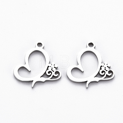 Non-Tarnish 201 Stainless Steel Charms STAS-Q240-055P-1