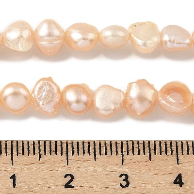 Natural Cultured Freshwater Pearl Beads Strands PEAR-A006-04B-1