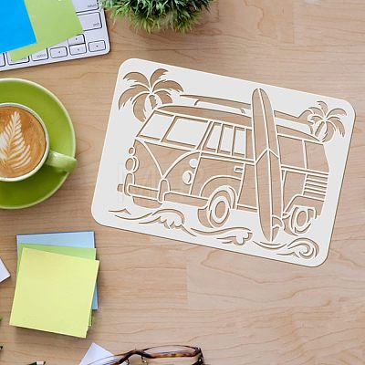 Large Plastic Reusable Drawing Painting Stencils Templates DIY-WH0202-231-1