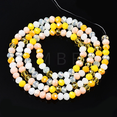 Electroplate Glass Beads Strands EGLA-T020-12D-1