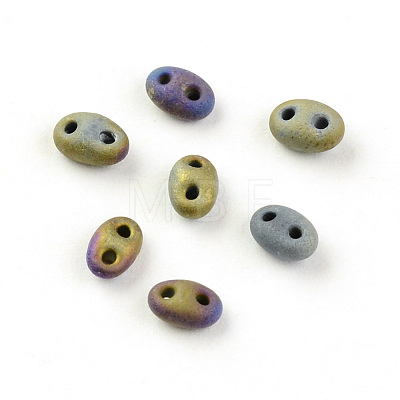 2-Hole Seed Beads X-GLAA-R159-M602-1