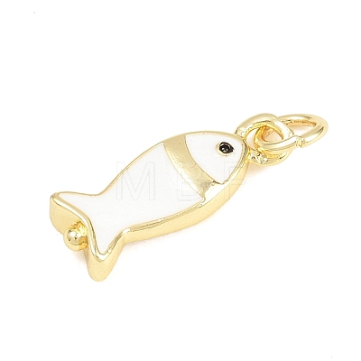 Brass Enamel Pendants KK-F938-20G-01-1