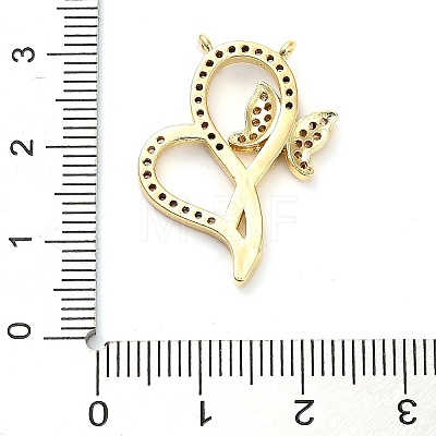 Brass Micro Pave Cubic Zirconia Pendants KK-L229-071G-1