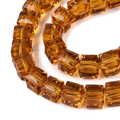 Transparent Glass Beads Strands LS-GLAA-R041-8x8mm-A08-1