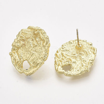 Alloy Stud Earring Findings PALLOY-S121-131-1