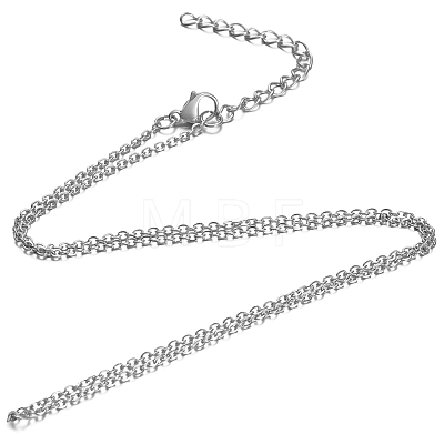 304 Stainless Steel Pendant Necklaces NJEW-H430-06-1