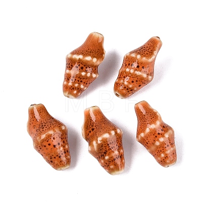 Vintage Handmade Porcelain Beads PORC-Q006-08E-1
