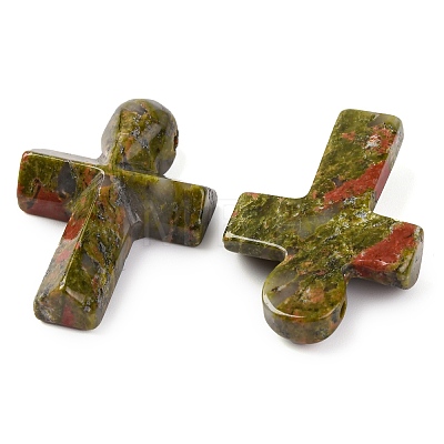 Natural Unakite Pendants G-B122-02E-1