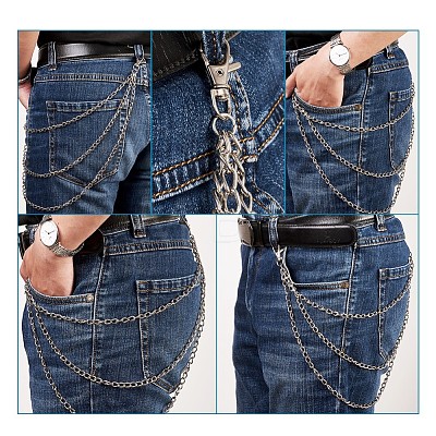 Fashion Universal Hip Hop Belt Waist Chain Jeans Punk PALLOY-TAC0019-01P-1